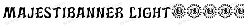 majestibanner light字体转换